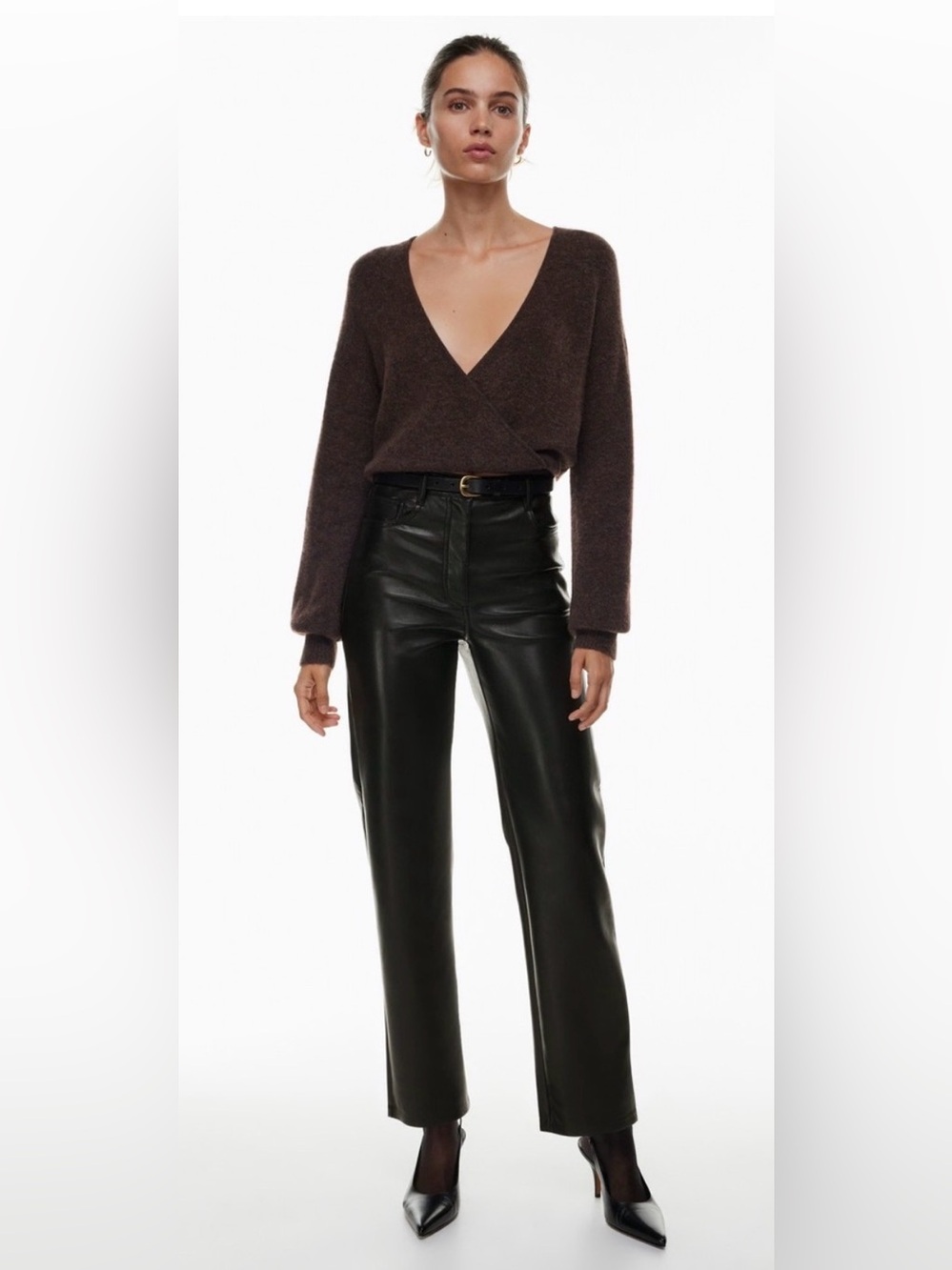 Wilfred The Melina Vegan Leather Pant – Size 10 – Black